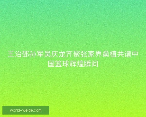 王治郅孙军吴庆龙齐聚张家界桑植共谱中国篮球辉煌瞬间 王治郅孙军吴庆龙齐聚张家界桑植共谱中国篮球辉煌瞬间